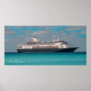 Póster Barco de crucero Holland America