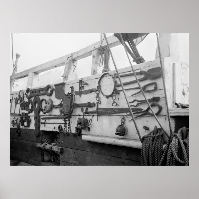 Póster Barco de desalojo británico, años 1910 (Frente)