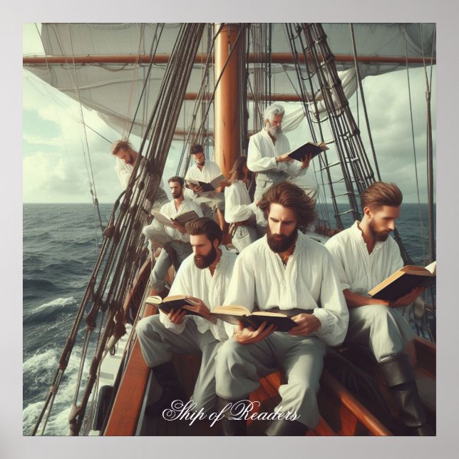 Póster Barco de lectores 06 (Frente)