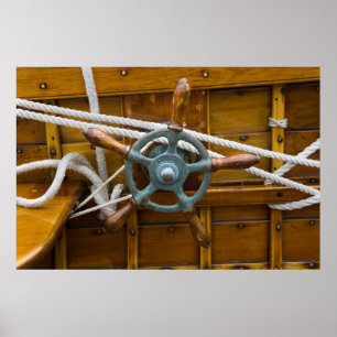 Póster Barco de madera antiguo