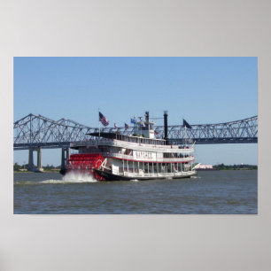 Póster Barco de río