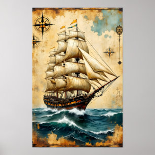 Póster Barco de Vela