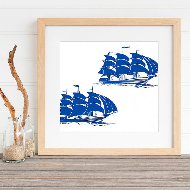 Póster Barco de Vela Antiguo Clipper Oceánico Náutico (Subido por el creador)