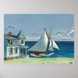 Póster Barco de vela de Cape May