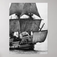 Barco de vintage negro y blanco