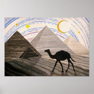 Póster Barco del desierto