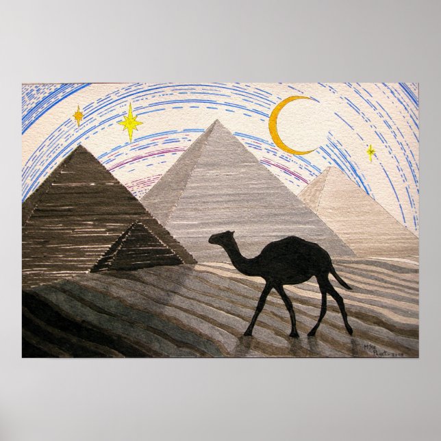 Póster Barco del desierto (Frente)