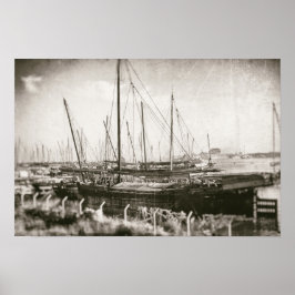 Póster Barco en Harbour Nautical