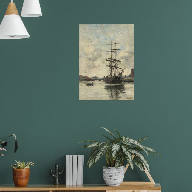 Póster barco en las touques (Salón 1)