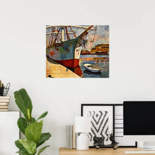 Póster Barco en Le Havre, Georges Braque,