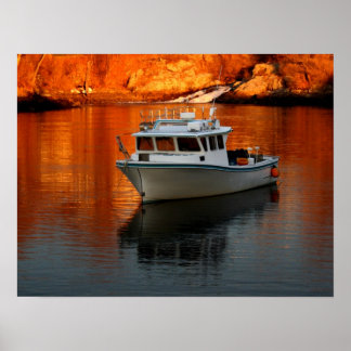 Póster Barco En Perkins Cove Maine
