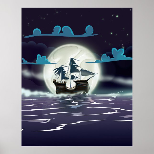 Póster Barco Fantasma (Frente)