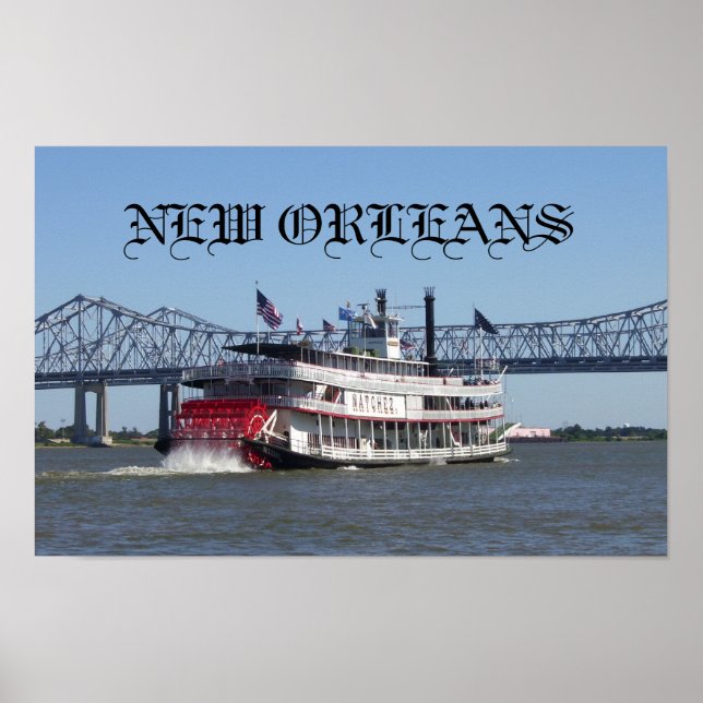 Póster Barco fluvial (Frente)
