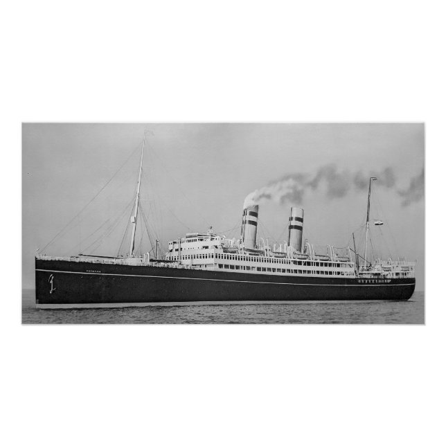 Póster Barco holandés Veendam (Anverso)