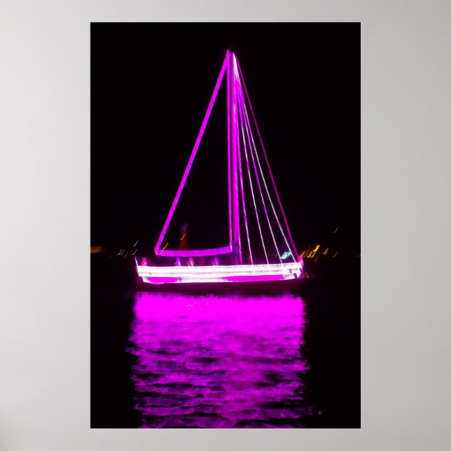 Póster Barco Morado (Frente)