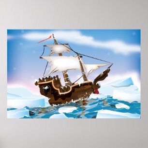 Póster Barco para romper el hielo