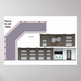 Póster Barco Perdido en el Pasillo Espacial