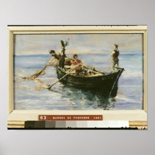 Póster Barco pesquero, 1881
