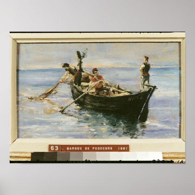 Póster Barco pesquero, 1881 (Frente)