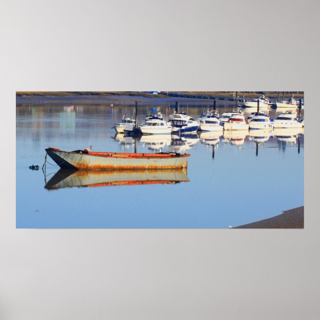 Póster Barco pesquero antiguo (Frente)