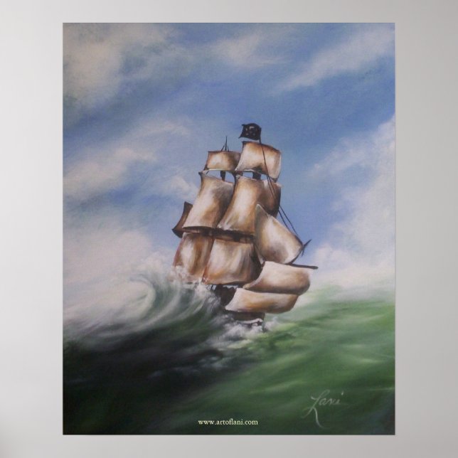 Póster Barco pirata (Frente)