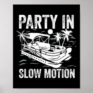 Póster Barco Pontón Embarcación Divertida Fiesta En Cámar