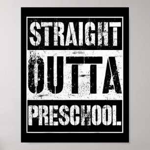 Póster Barco preescolar fuera de la escuela regalo de gra