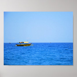 Póster Barco Pundaquit en Zambales