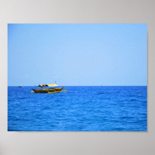 Póster Barco Pundaquit en Zambales