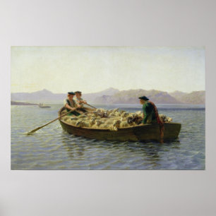 Póster Barco Remolque, 1863
