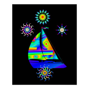 Póster Barco velero