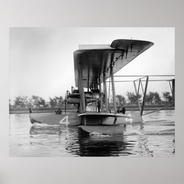 Póster Barco volador NC-4, 1918 (Frente)