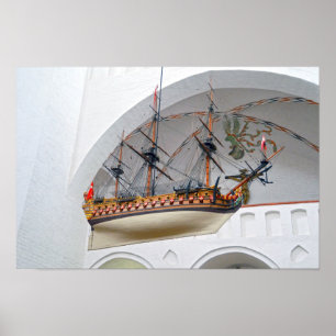 Póster Barco votivo de la Catedral de Aarhus