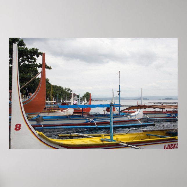 Póster Barcos Batangas. (Frente)