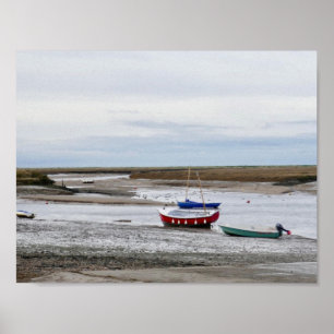 Póster Barcos Burnham Overy Staithe