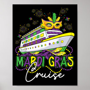 Póster Barcos Crucero de Carnaval Envían Cuentas Festival
