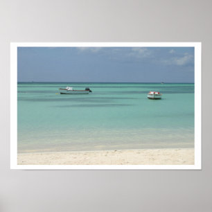 Póster Barcos de Aruba