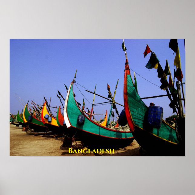 Póster Barcos de Bangladesh (Frente)