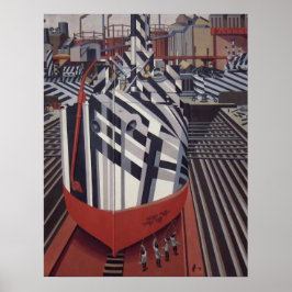 Póster Barcos de Dazzle en el poster Drydock 24"x31"
