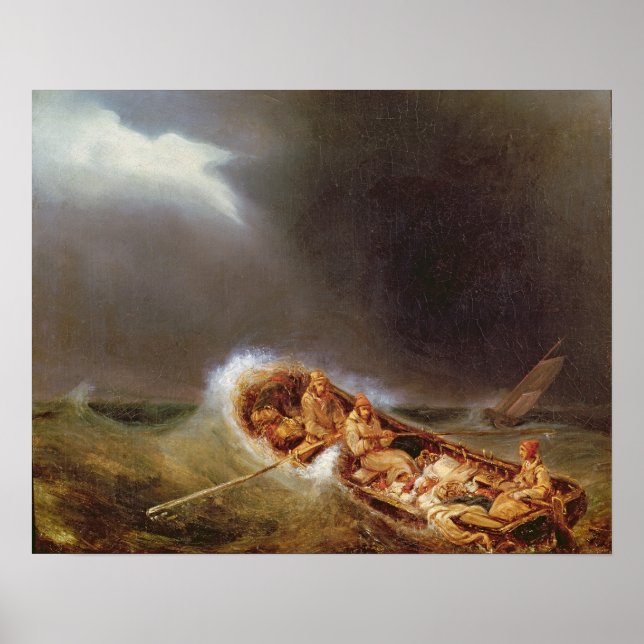 Póster Barcos de Dieppe que regresan de la pesca (Frente)