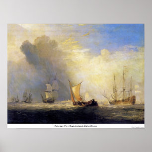 Póster Barcos de ferris de Rotterdam por Joseph Mallord T