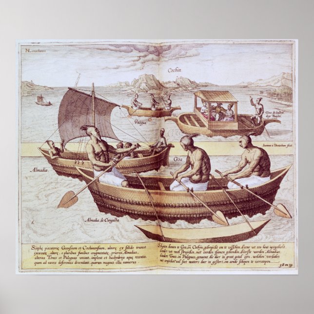 Póster Barcos de Goa (Frente)