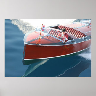 Póster Barcos de madera