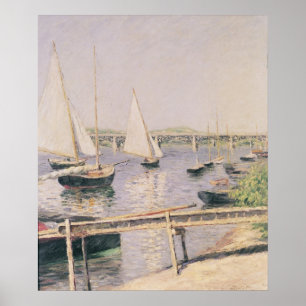 Póster Barcos de navegación en Argenteuil, c.1888