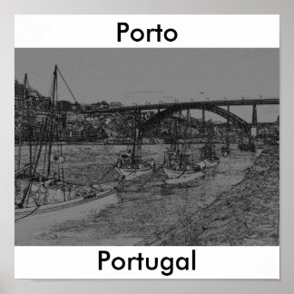 Póster Barcos de Oporto