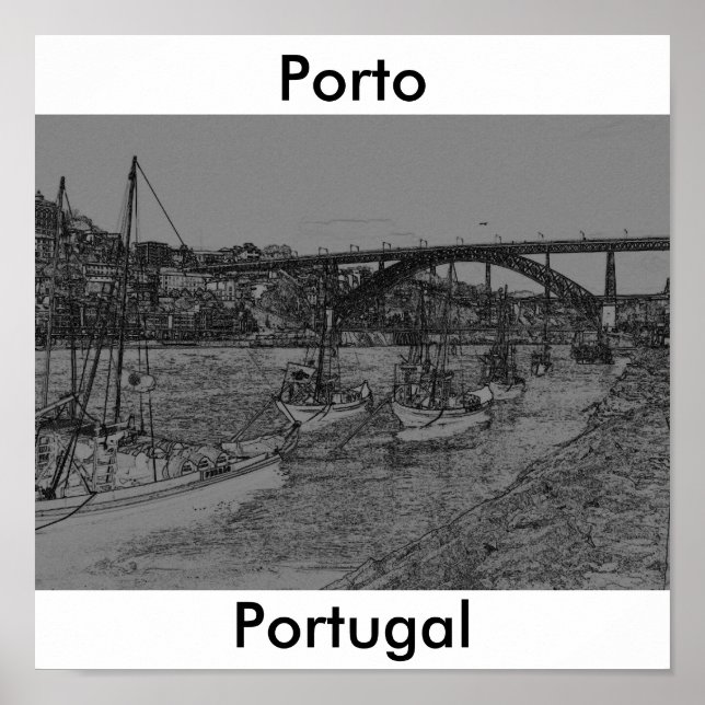 Póster Barcos de Oporto (Frente)
