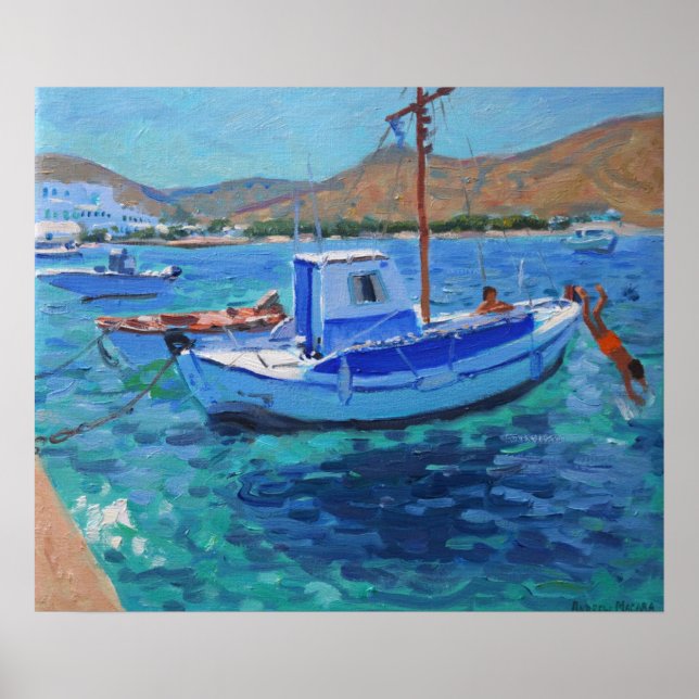 Póster Barcos de pesca (Frente)