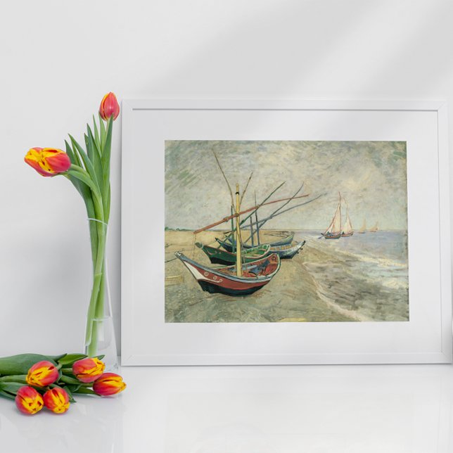 Póster Barcos de pesca en la playa de Vincent van Gogh (Subido por el creador)