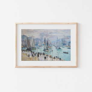 Póster Barcos de pesca que salen del puerto Claude Mone