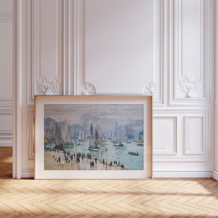Póster Barcos de Pesca Saliendo del Puerto Claude Monet